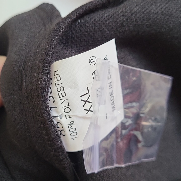 Black Thick Shacket with Belt and Pockets XXL - Picture 4 of 5